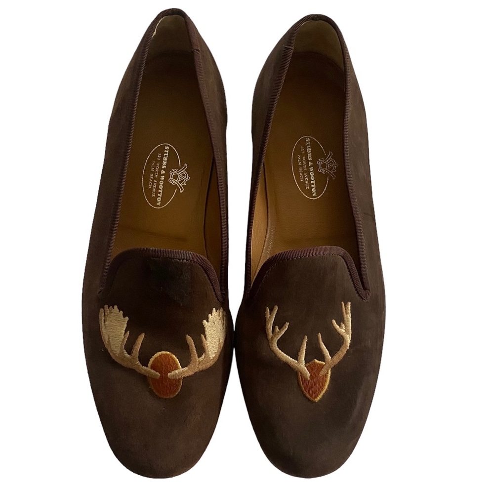 Stubbs & Wootton Antler Slip On Loafers